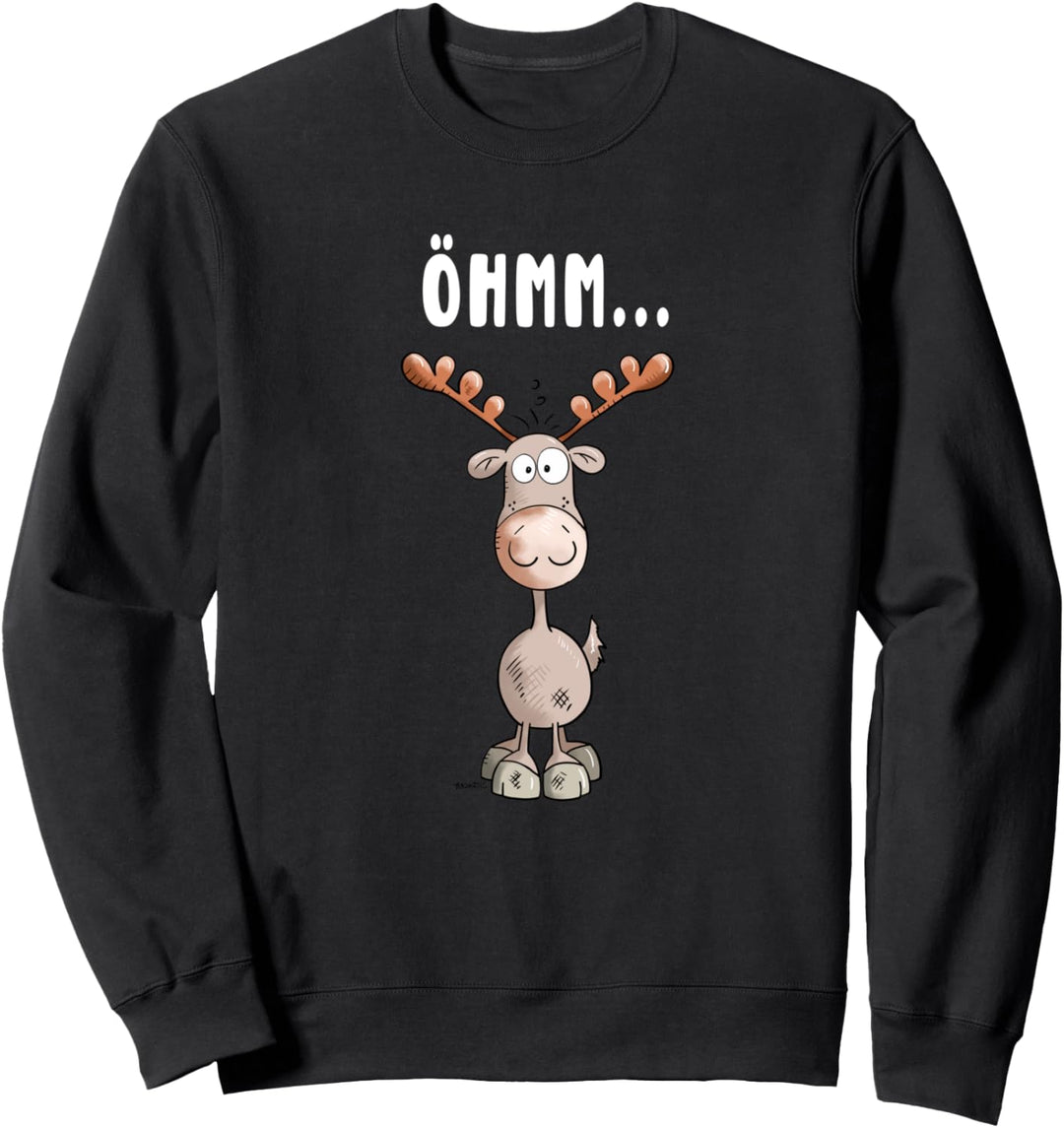 Verpeilter Elch I Hirsch Rentier Wildtier Elche Tiermotiv Sweatshirt