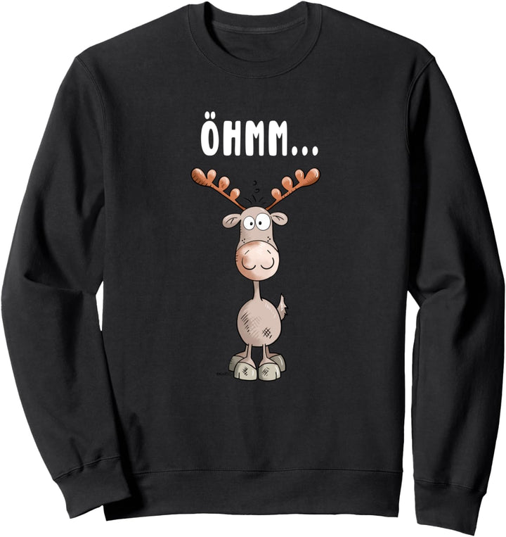 Verpeilter Elch I Hirsch Rentier Wildtier Elche Tiermotiv Sweatshirt