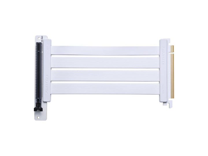PHANTEKS PCI-E 4.0 x16 Riser Flachband-Kabel, 90 Grad, 22cm - weiss