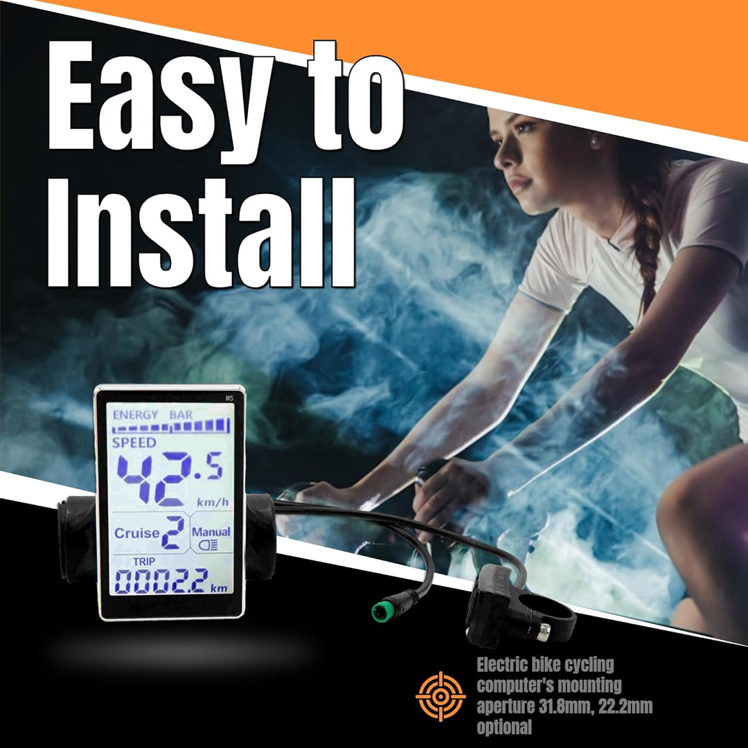 LCD Display, Elektrofahrrad M5 LCD Bildschirm, Elektrofahrrad LCD Display mit Anschluss Elektro für