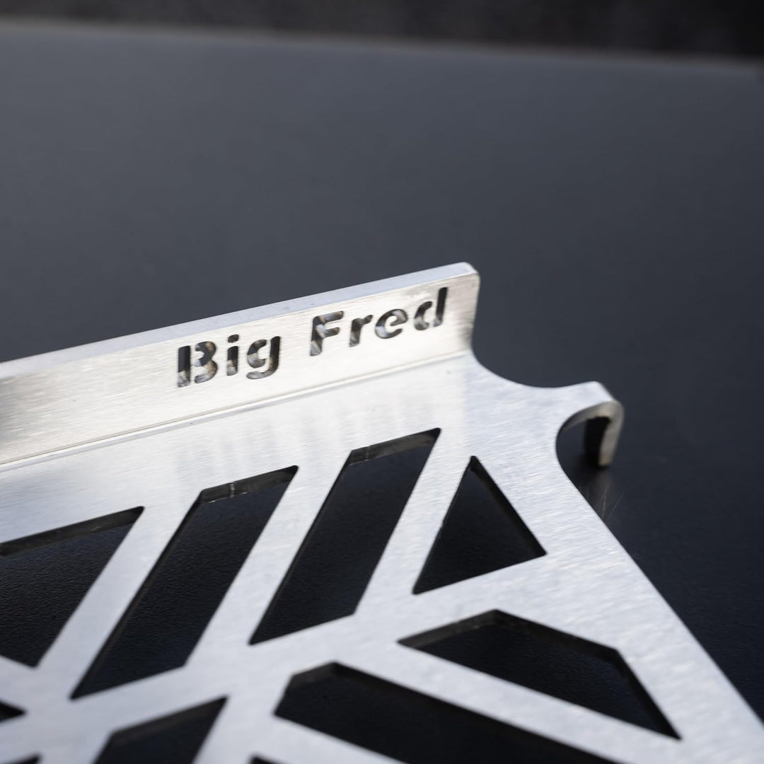 Grillrost.com Das Original Edelstahl Multistation | Warmhalterost für Burnhard Big Fred | mit Drumst