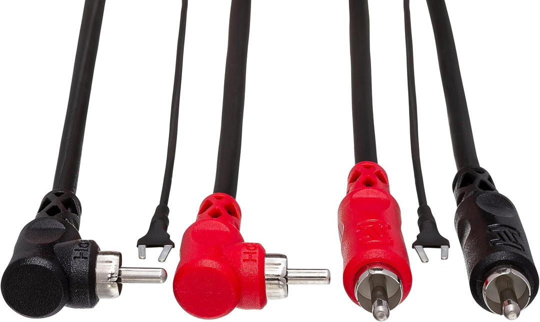 Hosa CRA-202DJ, Stereo Interconnect, Dual RCA to Same with Ground Wire, 2 m 2 Meter, 2 Meter
