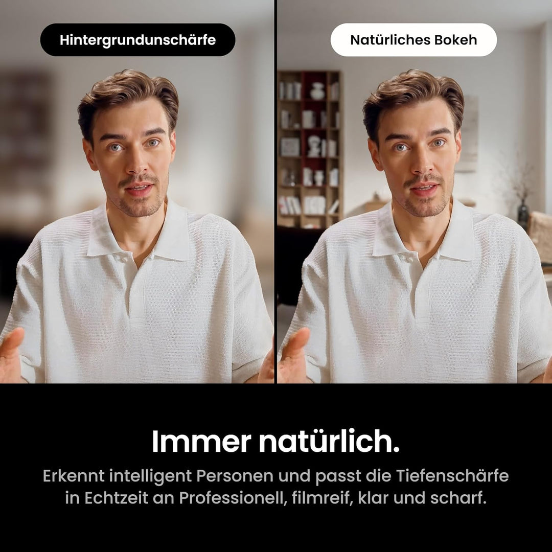 Insta360 Link 2C Pro – 4K PTZ-Webcam für PC/Mac, 1/1,3"-Sensor, Schwachlicht, Auto-Framing, HDR, rau