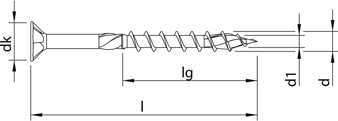 Heco 61142 TOPIX-Plus 6,0, verzinkt, 6.0x130 6.0x130 Teilgewinde Verzinkt, 6.0x130 Teilgewinde Verzi