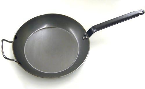 de Buyer - Bratpfanne CARBONE PLUS aus Eisenstahl - mit Gegengriff - 40 cm - 5110.40, Silber Durchme