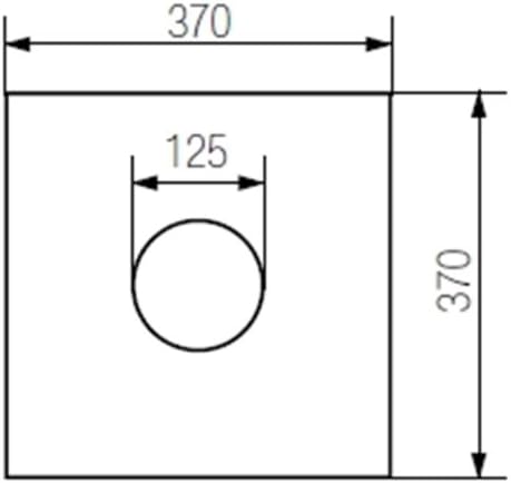 MCH Duschablauf Badablauf Bodenablauf 122x122 mm DN50 (381 B)