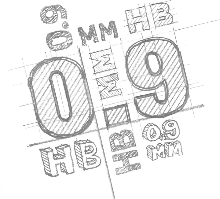 Feinminen Dose mit 12 Minen 0,9mm HB Packung mit 12 Stück