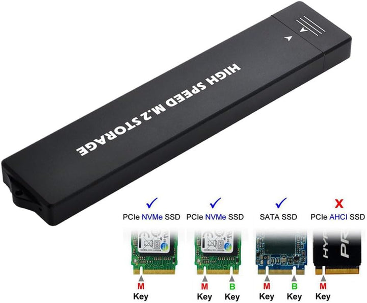 Xiwai USB 3.0 auf NVME M-Key M.2 NGFF SATA SSD Externer PCBA Gehäuse Konveter Adapter RTL9210B Chips
