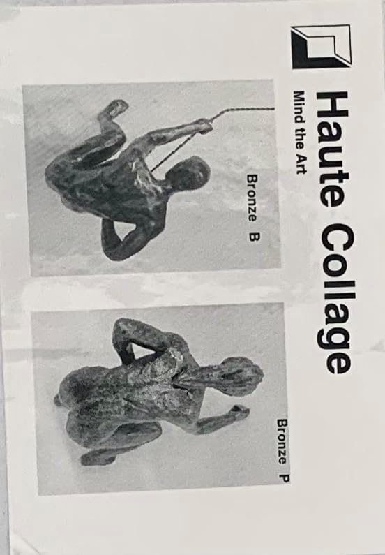 2 x grosse Kletterer, 1 x männlicher und 1 x weiblicher Wandbehang, zum Aufhängen an Draht, Ornament