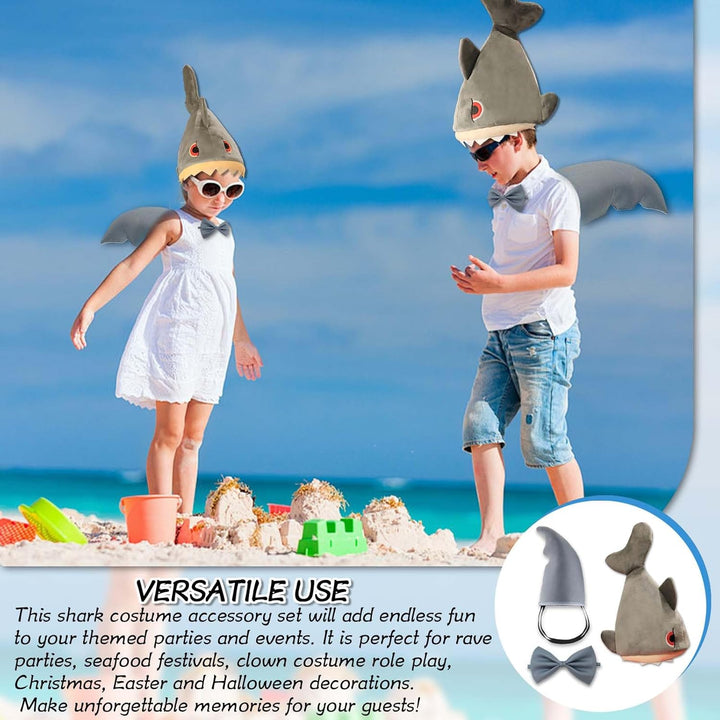 Lustige Hüte Plüschmütze Fischmütze Lustiger Hut Hai Kostüm Set - Lustige Hüte Plüschmütze Fischmütz