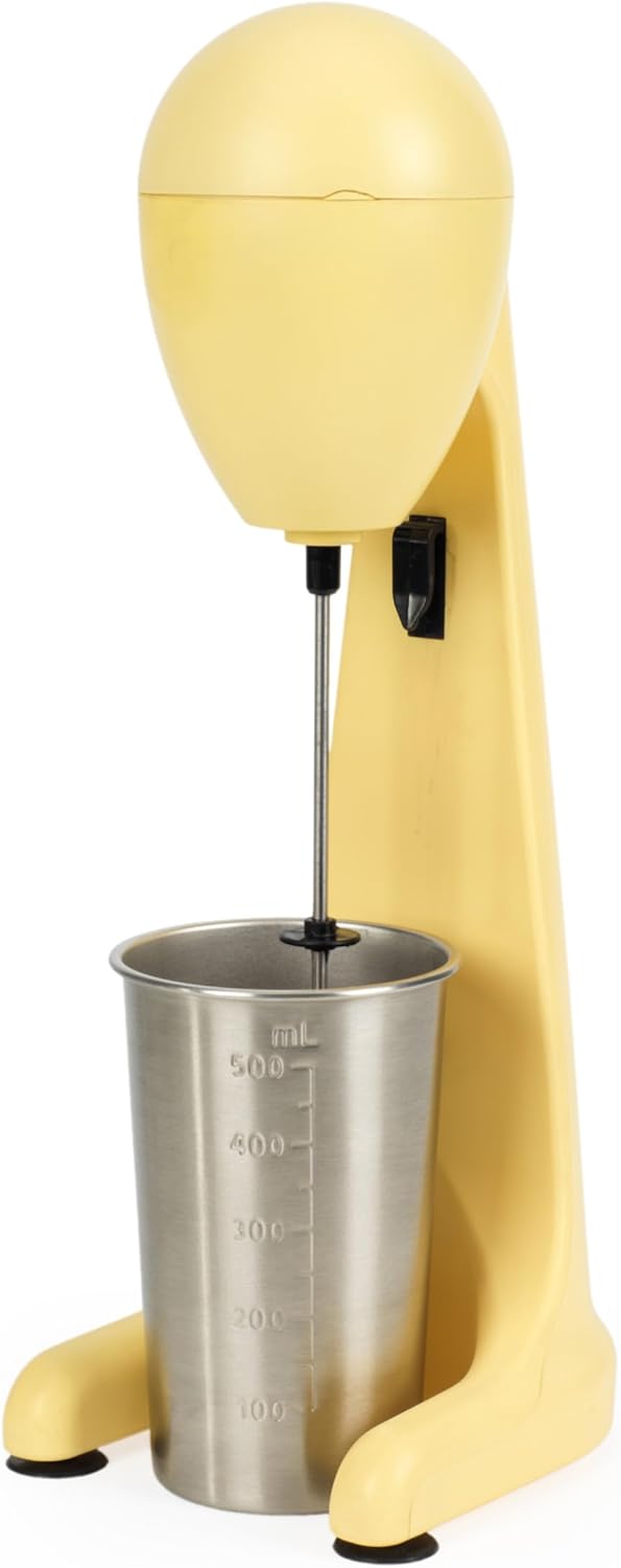 Giles & Posner Funfair Milchshake-Maker – Eiskaffee-Maschine, 2 Geschwindigkeiten, 500 ml Edelstahlb