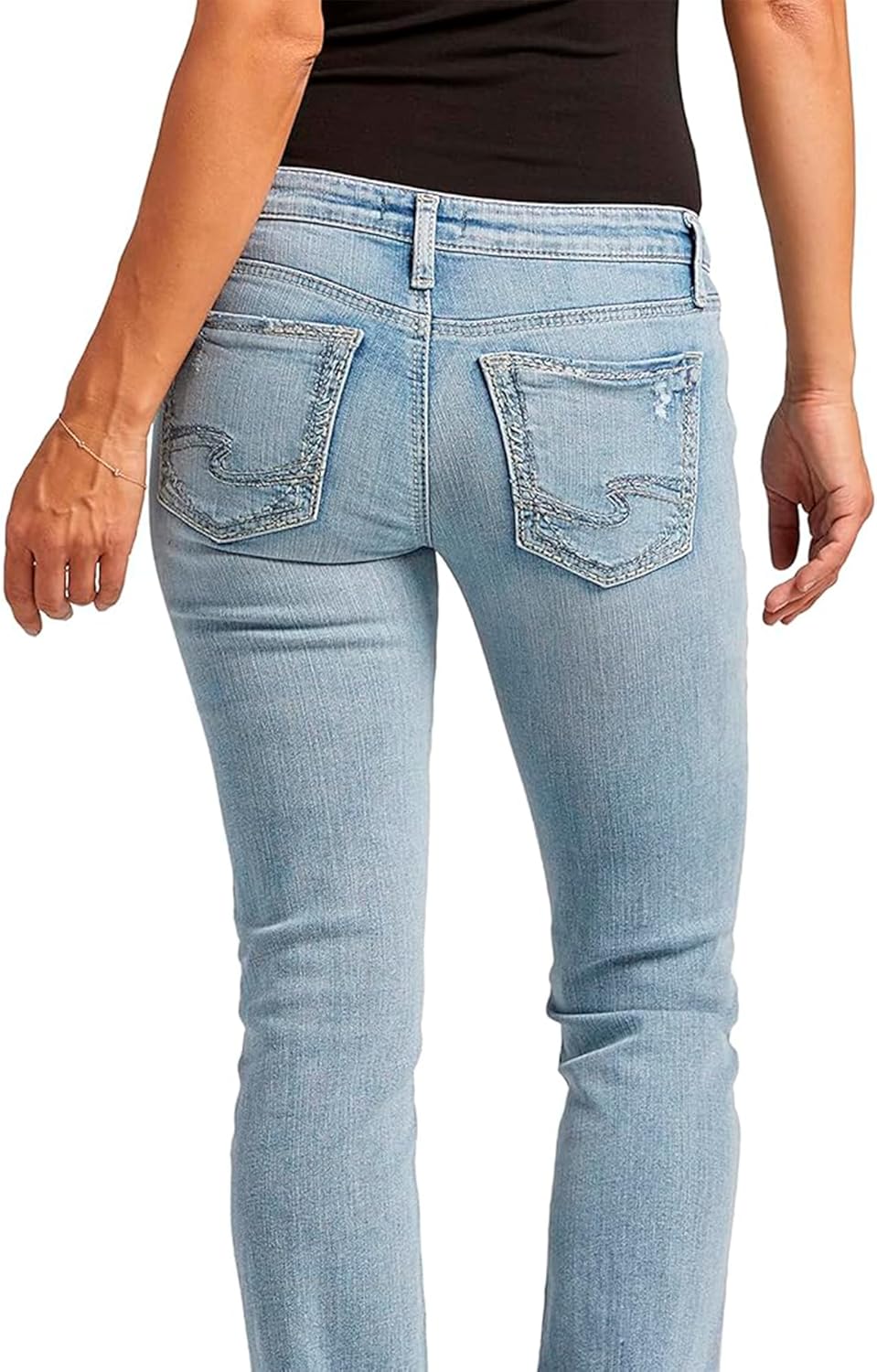 Silver Jeans Co. Women's Tuesday Low Rise Slim Bootcut Jeans 27W / 33L Indigo, 27W / 33L Indigo