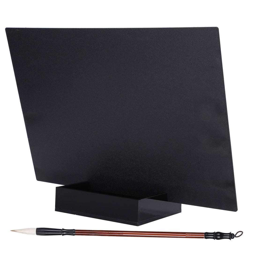 Buddha Board Wasser-Schreibset – 300 X 215 Mm Grosser Zeichenblock mit Pinsel und Wasserbehälter Zum
