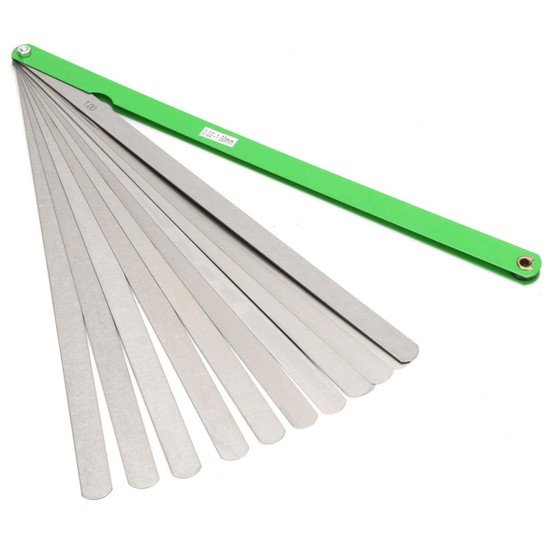 Fühlerlehren, 17 Klingen Fühlerlehre 0,02-1,00mm Edelstahl Metrisch/Imperial Werkzeug zur Messung Dr