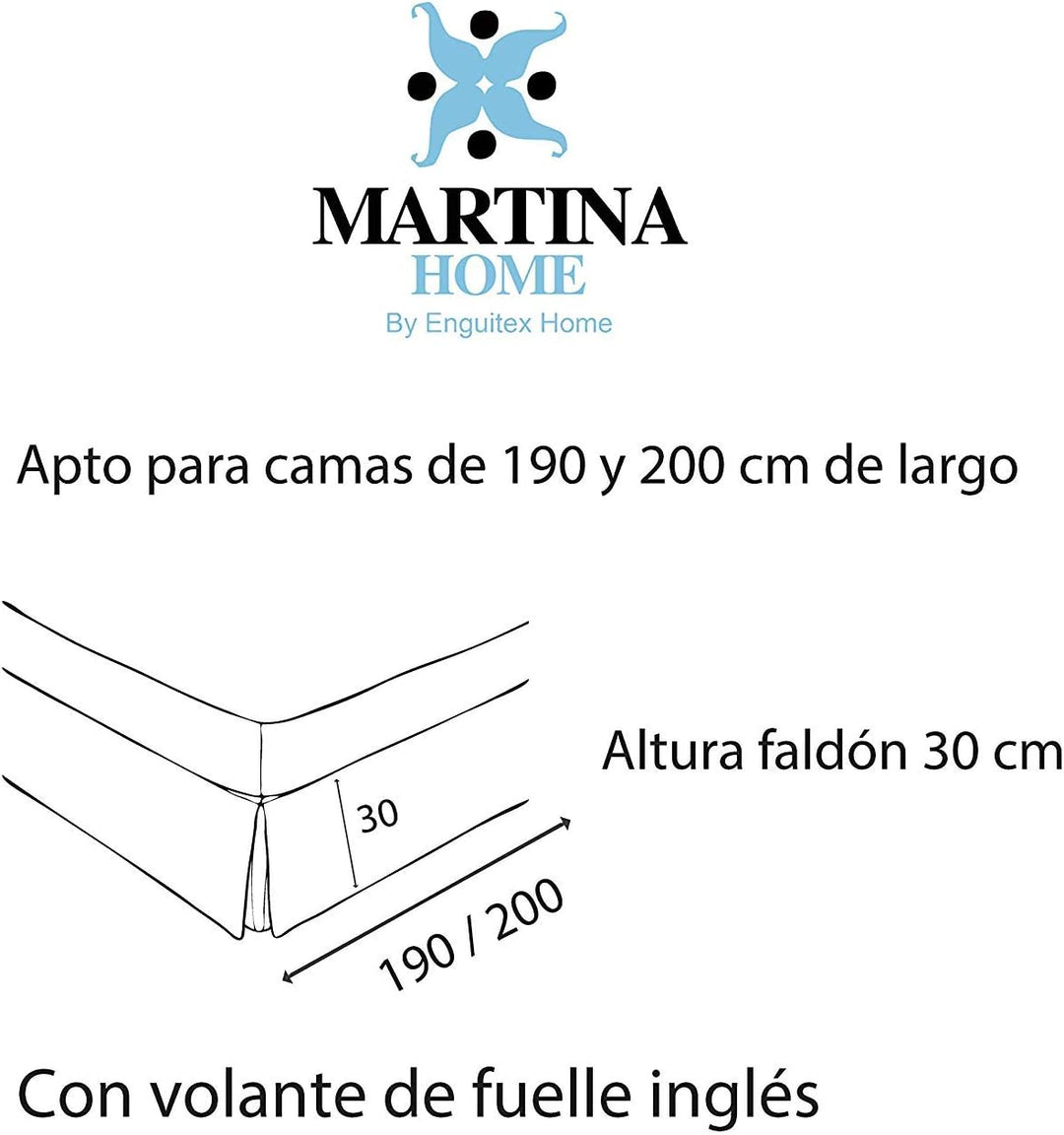 Martina Home Abdeckung für Canape, Schwarz, Cama de 200 Cama de 200 Schwarz, Cama de 200 Schwarz