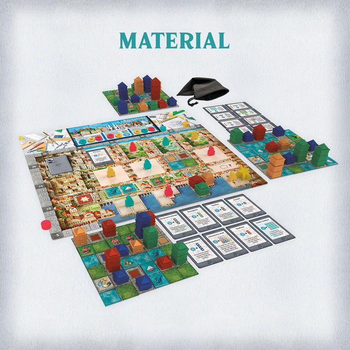 KOSMOS 685096 Cities - Grosse Städte, grosse Pläne, Städtebauspiel, Brettspiel für 2-4 Spieler, Gese
