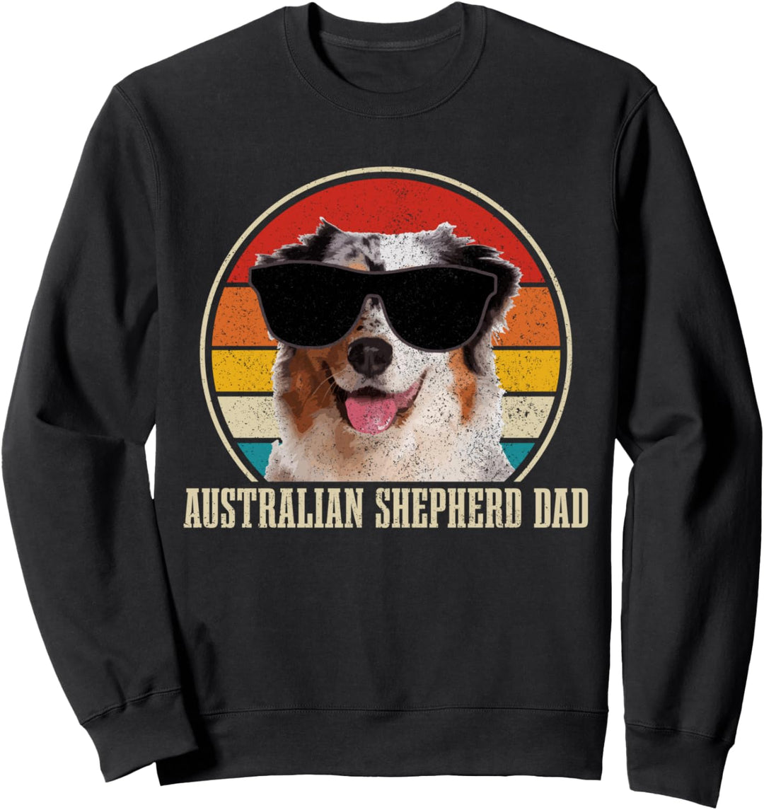 Australian Shepherd Dad Vintage Hund Lustig Sweatshirt