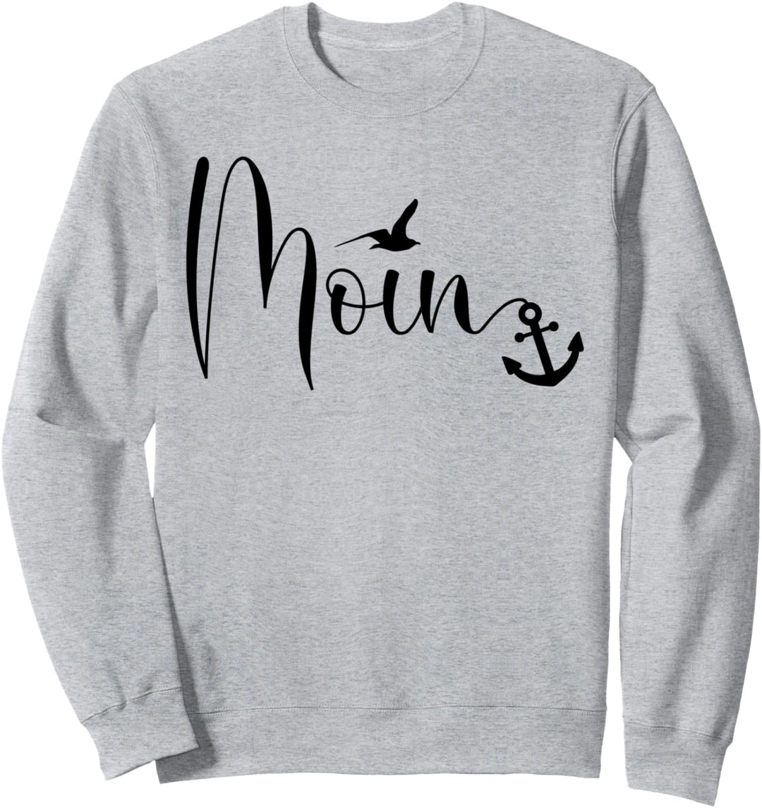 Anker Möwenplatte "Moin" Ostfriesische Nordsee Sweatshirt
