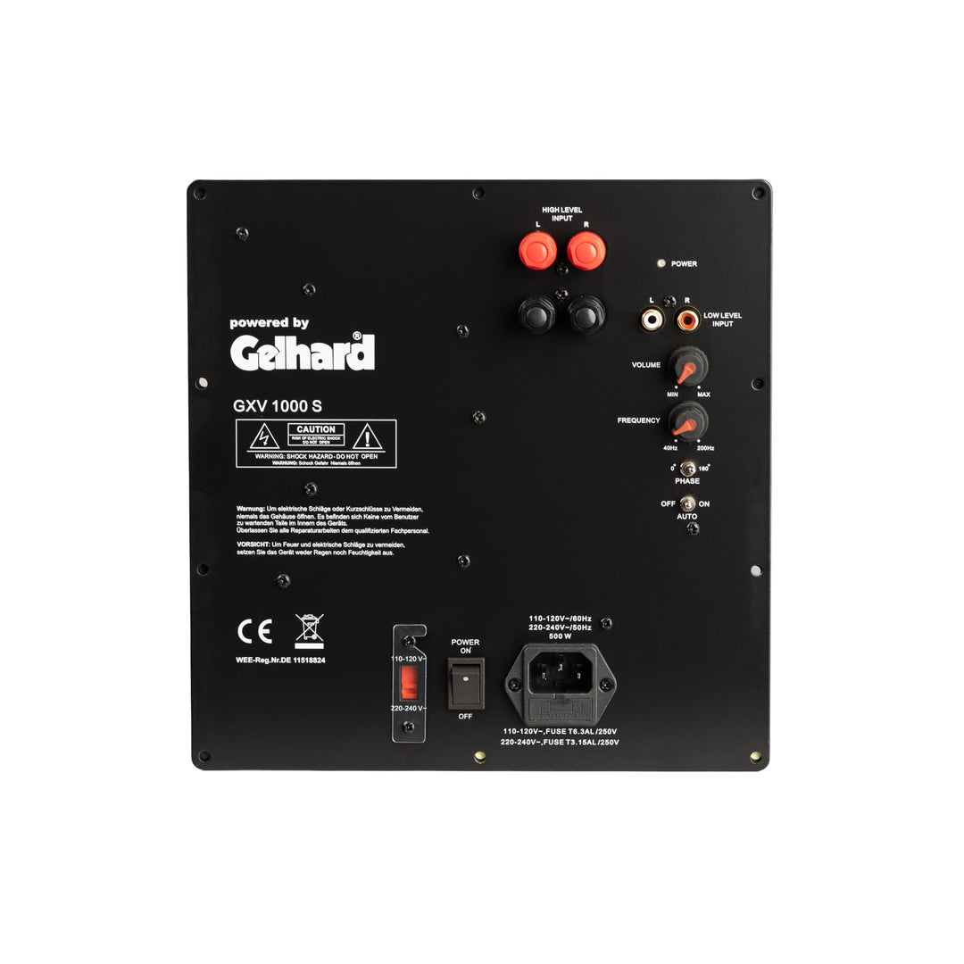 Gelhard GXV1000S AKTIV SUBWOOFER Einbau MODUL - 1000WATT MAX - 500WATT RMS
