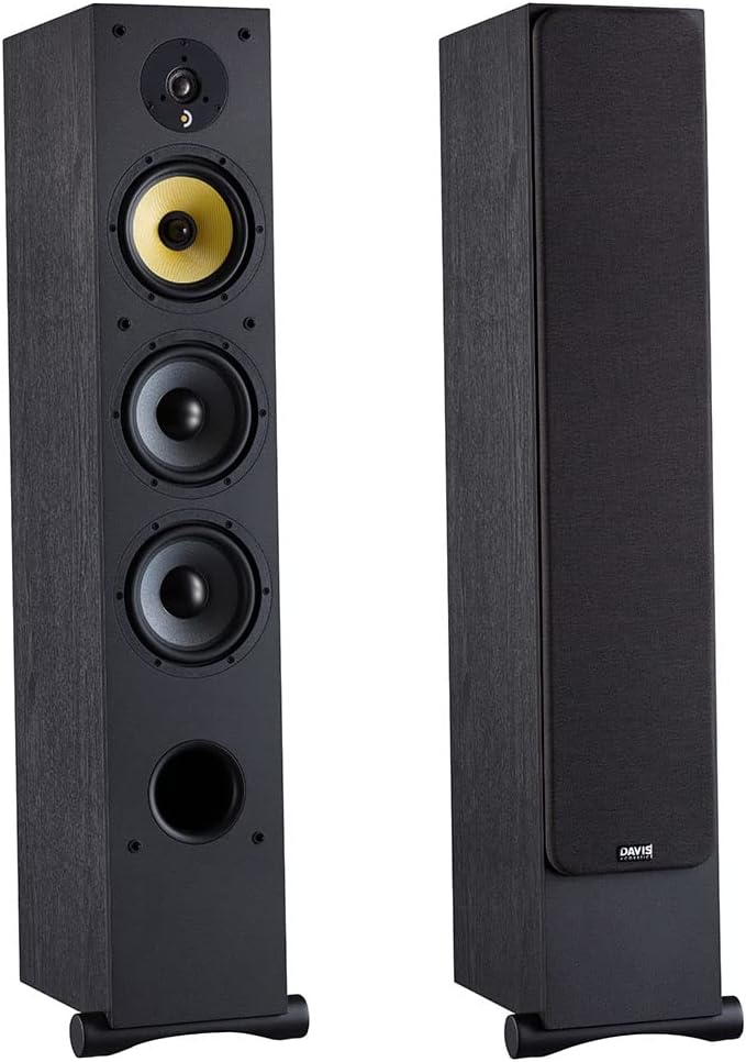 DAVIS ACOUSTICS Ariane 7 Schwarz (Black) – Spalte 3 Wege / 4 Lautsprecher pro Stück