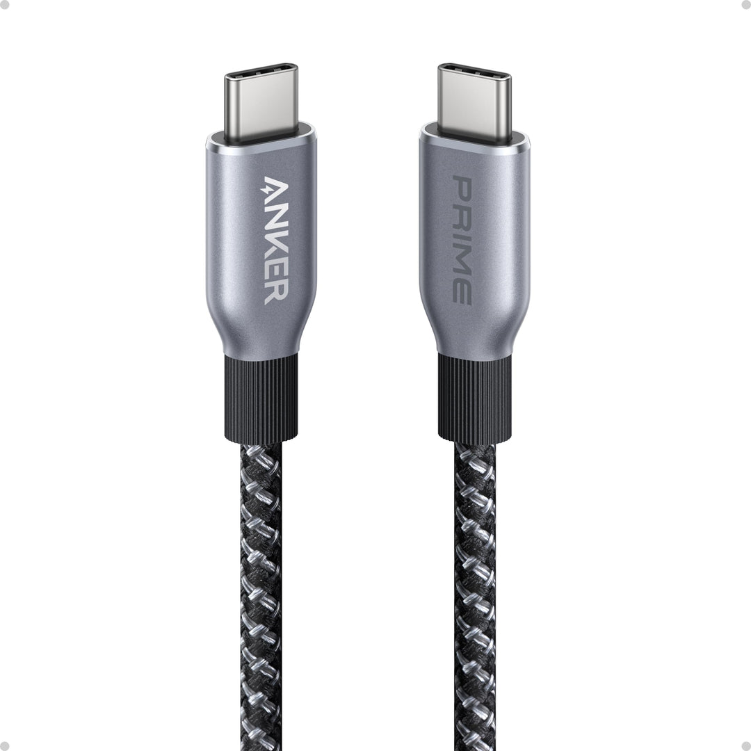 Anker Prime USB C auf USB C Kabel, 240W 90cm Schnellladekabel USB C, Upcycled Nylon im Flecht-Design