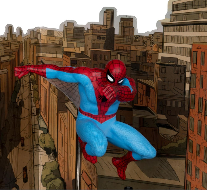McFarlane Toys -Marvel Spider-Man Posierte Figur im Massstab 1:10 mit Szene (The Amazing Spider-Man