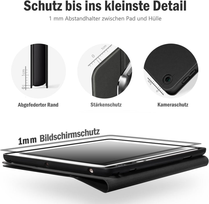 Antbox Hülle für iPad 10.2 (9. Generation/8. Generation/7. Generation) mit stifthalter Auto Schlaf/W