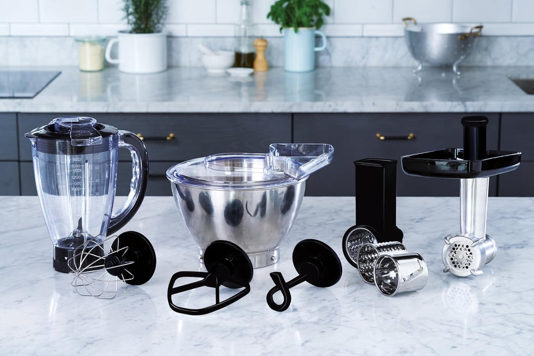 Electrolux ekm3700 800 W 4L schwarz – Küchenmaschine, 4 l, Rotation, Metall, Stahl, 1,2 m