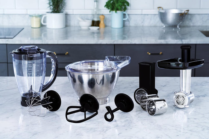 Electrolux ekm3700 800 W 4L schwarz – Küchenmaschine, 4 l, Rotation, Metall, Stahl, 1,2 m