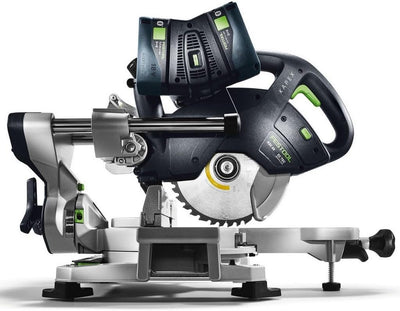 Festool Akku-Kapp-Zugsäge KSC 60 EB 5,0 I-Plus KAPEX (mit Kreissägeblatt, Schraubzwinge, LED-Schlagl