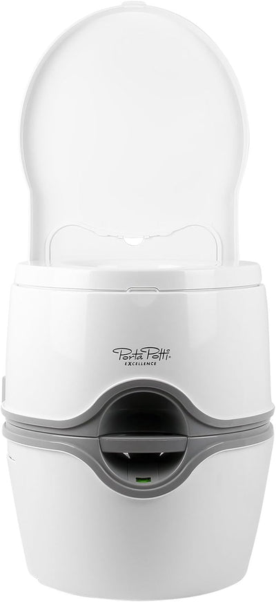 Thetford 92820 Porta Potti 565P Tragbare Toilette Qube, Weiss-Grau, 448 x 388 x 450 mm Porta Potti 5