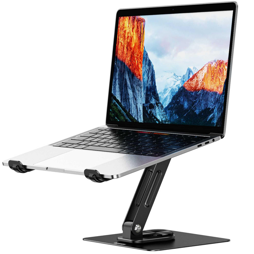 BESIGN LS12 Laptop ständer mit 360 Drehbarer Basis, Verstellbarer ergonomischer Notebook-Ständer, La