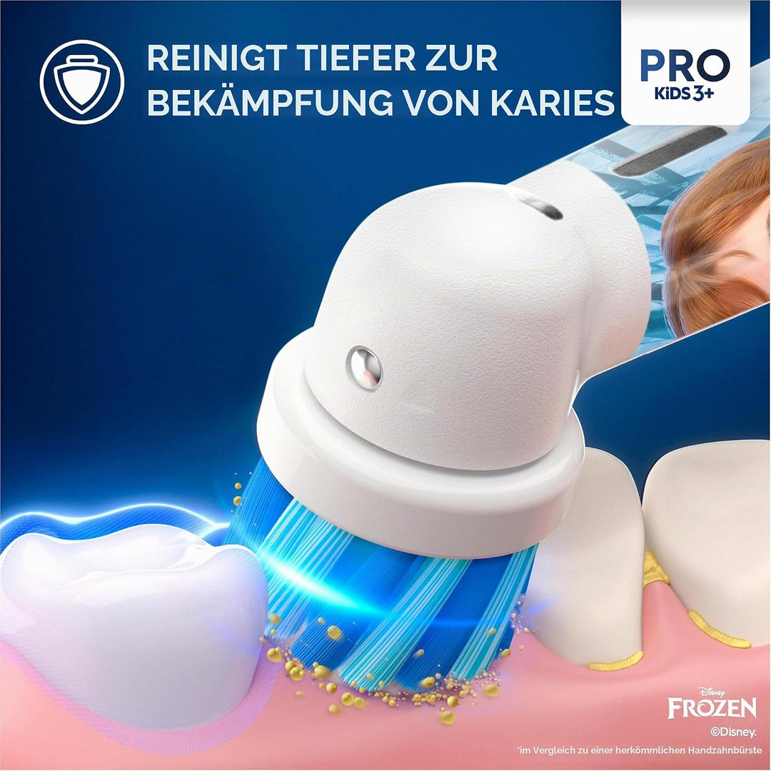 Oral-B - Vitality Pro Kids Frozen HBOX, Batteriebetrieben, Zahnbürste, Schwarz