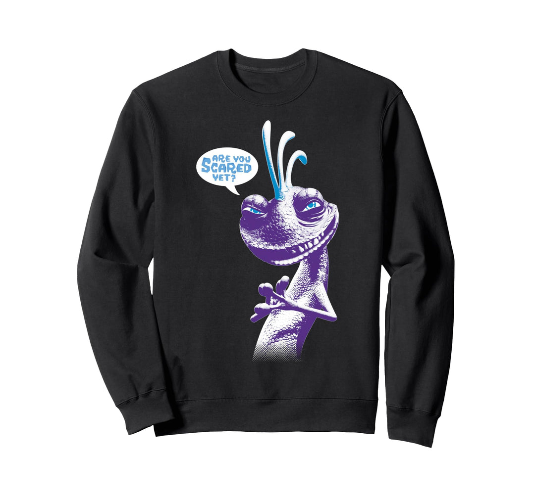 Disney Pixar Monsters University Randall Are You Scared Text Sweatshirt