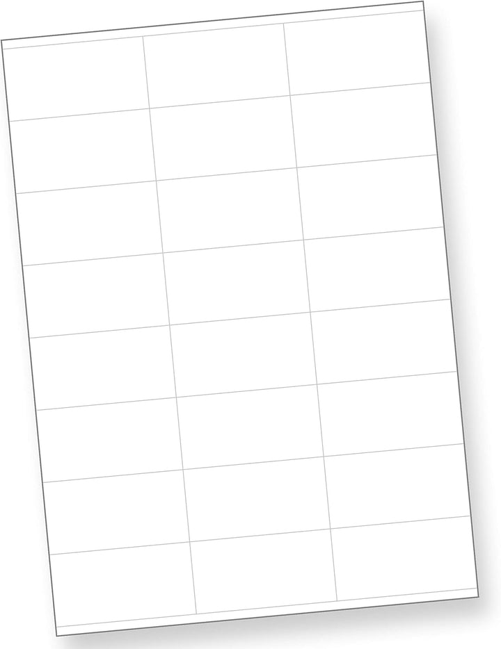 FIX Adressaufkleber Adresse 70 x 36 mm, 9.600 Stück auf 400 Blatt je 24 Etiketten, Blanko Aufkleber