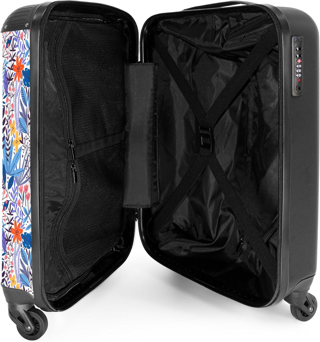 NoBoringSuitcases.com® Handgepäck, Hartschalenkoffer mit TSA Schloss, Trolley, Reisekoffer, Carry on