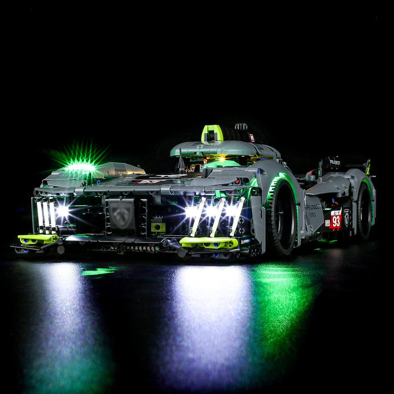 BRIKSMAX 42156 Led Licht für Lego Peugeot 9X8 24H Le Mans Hybrid Hypercar - Compatible with Lego Tec