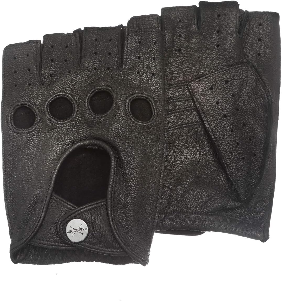 PEARLWOOD Herren Lederhandschuhe Jenson für Autofahrer aus Ziegenleder M (9) black (200), M (9) blac