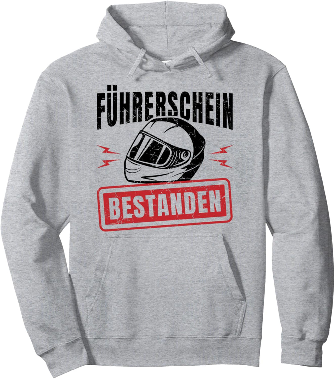 Motorradführerschein Bestanden Moped Fahrprüfung Pullover Hoodie