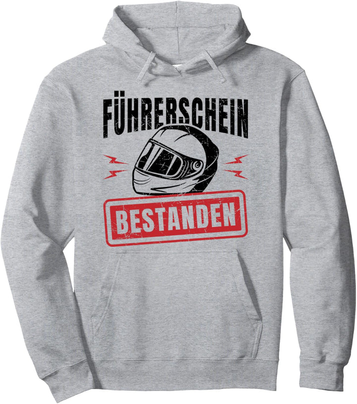 Motorradführerschein Bestanden Moped Fahrprüfung Pullover Hoodie