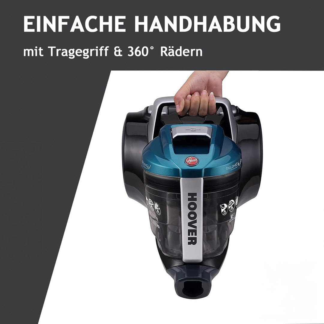 Hoover Staubsauger Tierhaare BREEZE PET mit Tier-Düse I Tierhaar-Staubsauger ohne Beutel für Hundeha