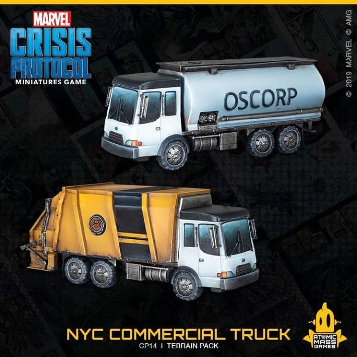 Atomic Mass Games , Marvel Crisis Protocol: NYC Commercial Truck Terrain Pack, Miniatures Game, Ages