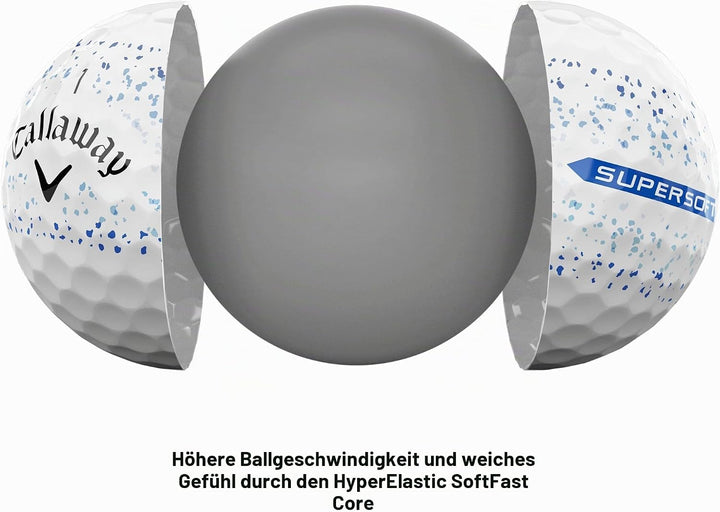 Callaway Golf Supersoft Golf Balls 2023 Golfbälle One Dozen Blue, One Dozen Blue