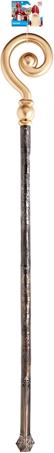 W WIDMANN MILANO Party Fashion 66832 - Hirtenstab, Bischofsstab, ca. 147 cm, Nikolaus, Accessoire, Z