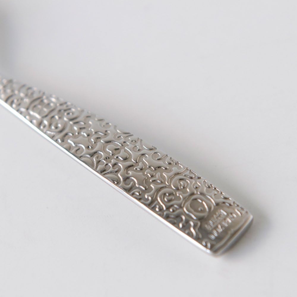 Alessi MW03/7 Dressed Teelöffel, Edelstahl, Silber, 13 x 3.5 x 2.5 cm, 6-Einheiten