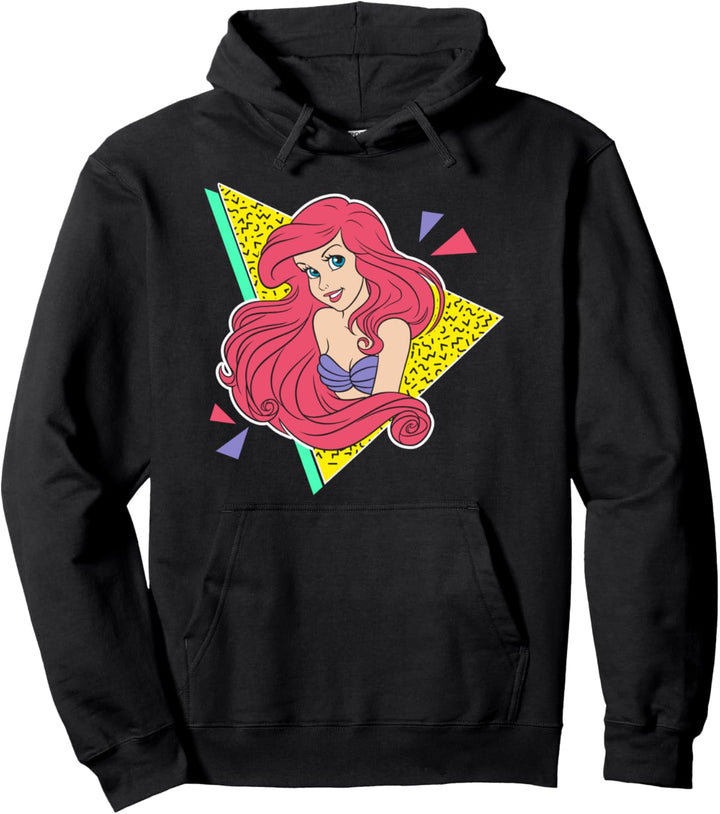 Disney The Little Mermaid Ariel 80's Style Portrait Pullover Hoodie