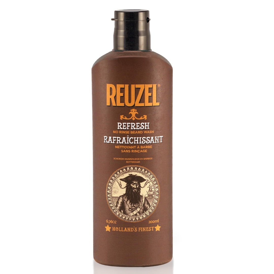 Reuzel Refresh No Rinse Beard Wash, Instantly Freshens Beard, 200 ml