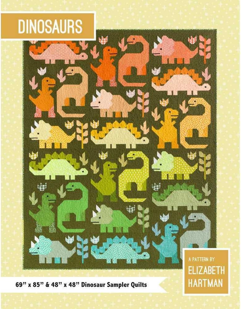 Elizabeth Hartman EH058 Dinosaur Quilt Muster 1, 1