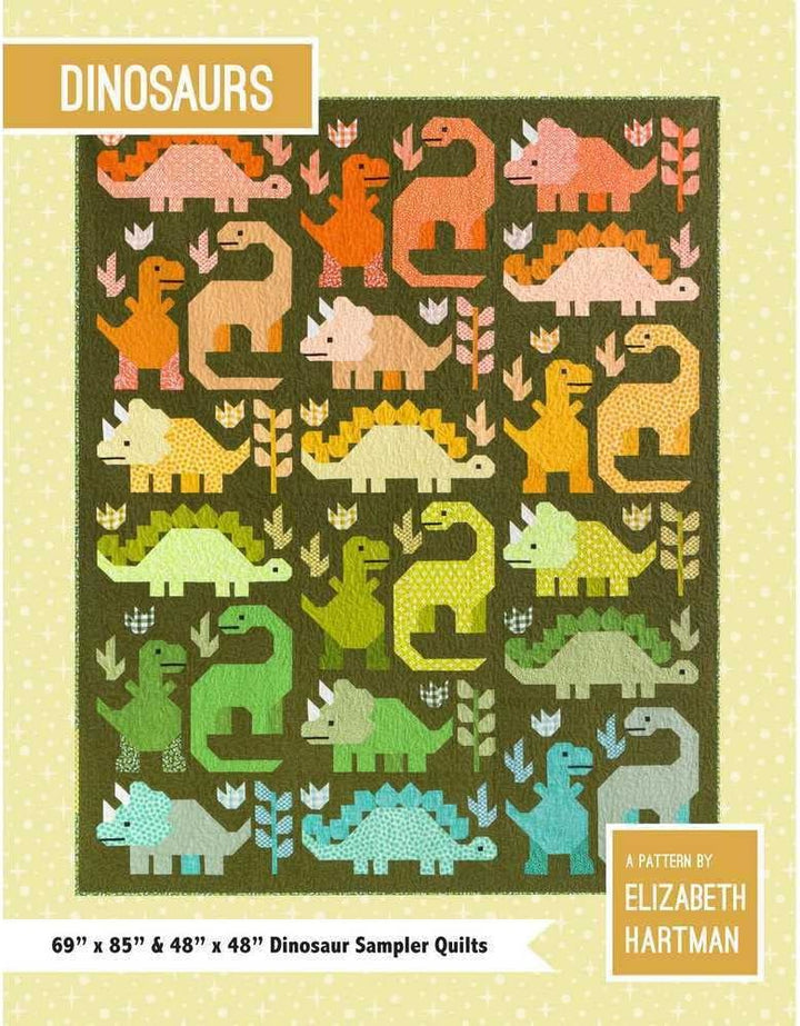 Elizabeth Hartman EH058 Dinosaur Quilt Muster 1, 1