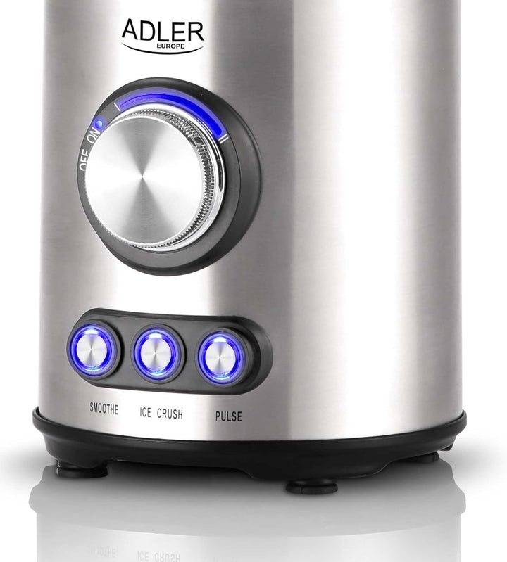 Adler AD 4078 Standmixer Edelstahl mit 1,5L Glas-Behälter